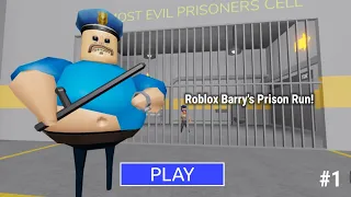 Roblox Barry's Prison Run! Gameplay Part 1 Full Game (iOS/Android)