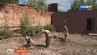 Археологические раскопки в центре г. Кирова. (Хлыновский кремль)