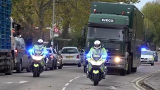 Traffic Police Escort Lorry