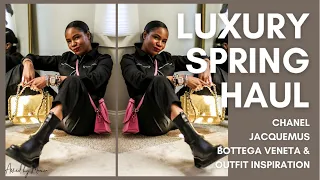 LUXURY SPRING OUTFIT HAUL | UNBOXING CHANEL ITEMS, BOTTEGA, JACQUEMUS DIOR MORE