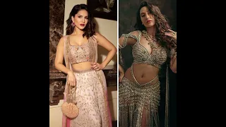 Nora Fatehi Vs Sunny Leone hot Bomb Figure 💥 New Status 😍 #norafatehi #sunnyleone #shorts ✨Bollywood