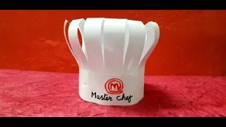 How to make master chef cap || Master chef cap