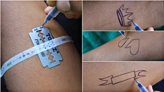 A+S // King A // Mother and S blade temporary tattoo designs // how to make