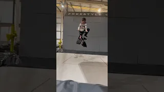 Doing BMX tricks... on a trampoline?!