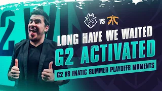 G2 vs Fnatic Bo5 Summer Playoffs Moments 2019