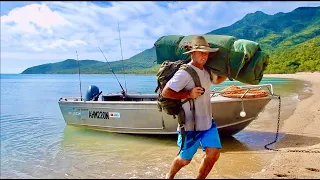 Tropical Tinny... Solo Boat Camping Whitsundays...