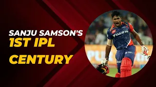 1st ipl century of sanju Samson HD highlights #cricket