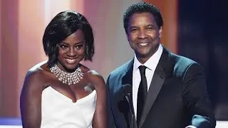 EXCLUSIVE: Denzel Washington Gushes Over 'Brilliant' Viola Davis Talks Winning First SAG Award