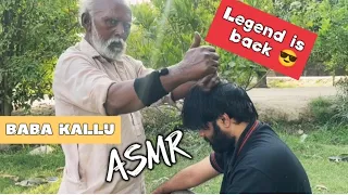 ASMR|| HEAD AND BACK MASSAGE FOR PAIN RELIEF BY || LEGEND BABA KALLU ||