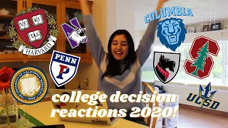 COLLEGE DECISION REACTIONS 2020 (Harvard, Stanford, + more!)