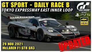 GRAN TURISMO SPORT / DAILY RACE B / PS5 / 29 NOV 2021 - McLAREN GR3 (4K UHD 60 FPS)