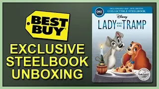 Lady and the Tramp (1955) Best Buy Exclusive Signature Collection Blu-ray SteelBook Unboxing