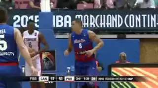 Ramon Clemente vs Canada for the 2015 FIBA Marchand Continental Cup Championship