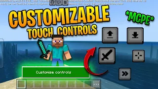 How To Enable Customizable Touch Controls For Minecraft PE! 😲