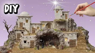 Christmas Crib made with Cardboard /DIY Nativity Scene / DIY