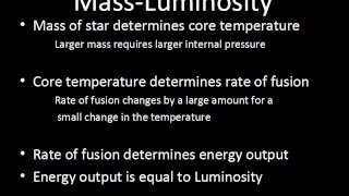 Mass Luminosity Relationship, Max and Min Stellar Masses