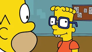 The Simpsons – Angry Dad in Bart the Nerd!