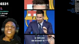 SPEED REACTS TO MESSI’S SAD MESSAGE TO HIM 😭😭