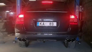 Porsche Cayenne 955 3.2 muffler bypass loud exhaust like V8