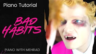 Ed Sheeran-Bad Habits_ Easy piano tutorials with sheet and finger numbers