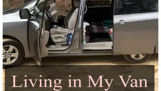Living In My Van | My No Build Minivan Setup |Van Life 2024