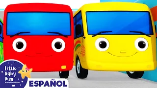 Diez Autobuses - Vehículos para Niños | Canciones Infantiles | Little Baby Bum en Español