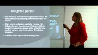 Marie-Lise Schläppy: Are all gifted people also highly sensitive? Part I - Seminar.