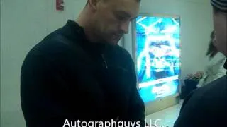 Vladimir Kozlov WWE wrestling star signing autographs while at Lambert Airport in St. Louis, MO