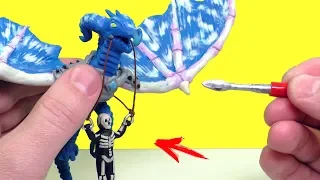 SCULPT an ICE DRAGON from the game FORTNITE Clay Tutorial