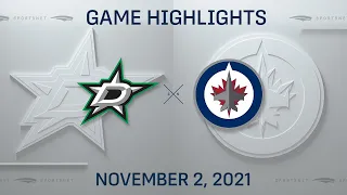 NHL Highlights | Stars vs. Jets - Nov. 2, 2021