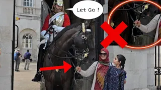 UNBELIEVABLE! King's Guard Pulls The Reins Immediately as Lady REFUSES to Release it!