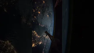 Earth at night seen from space - ISS
