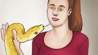 A women who sleeps with a Snake