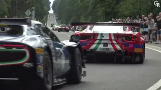 Parade 24h Spa 2023 : GT cars on public road !
