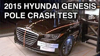 2015 Hyundai Genesis Crash Test (Pole)