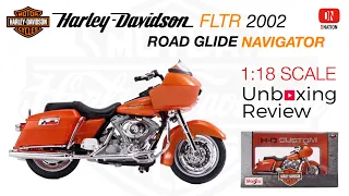 Unboxing Harley Davidson FLTR 2002 Road Glide 1:18 scale Motorcycle (Christmas Special)  Ep-06