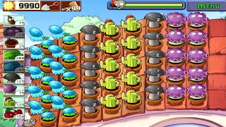 PVZ MOD | SURVIVAL GAMEPLAY | WINTER MELON, CACTUS AND GLOOM SHROOM | SURVIVAL: POOL IN 12:42 MINS |