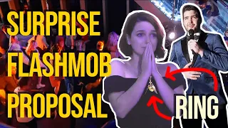 Most Romantic FLASH MOB Proposal | The Greatest Showman Surprise! (she had NO idea!)