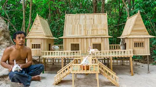 Build The Most Beautiful Bamboo House Villa