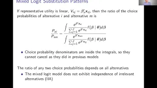 Week 10: Mixed Logit Model | Video 4: Substitution Patterns