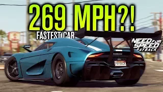 FASTEST CAR IN NEED FOR SPEED PAYBACK! (269 MPH KOENIGSEGG REGERA)