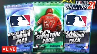 🔴LIVE | MLB 9 Innings 21 - Two Signature and Team Select Diamond Pack Opening!