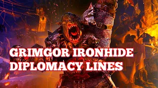 Grimgor Ironhide Diplomacy Lines. Total War Warhammer 2