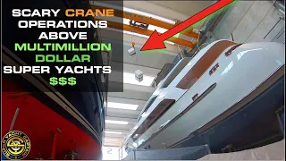 SUPER YACHTS, CRANES AND SURVIVAL EQUIPMENT - BEHIND THE SCENES (Captains's Vlog 121)