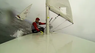 Laser Sailing Fail - Windward Capsize