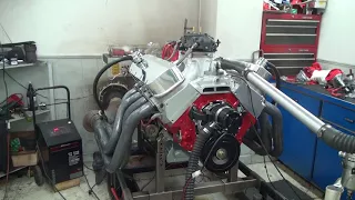 BBC 740HP 555 ENGINE DYNO RUN FOR DAVID HAWN BY WHITE PERFORMANCE AND MACHINE