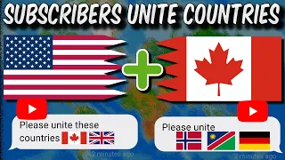 Subscribers Unite Countries. Compilation | Fun with flags