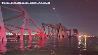 Baltimore Key Bridge collapse: Search and rescue efforts underway, 6 believed dead