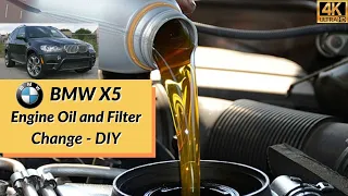 BMW N63B44 OIL AND FILTER CHANGE XDRIVE. BMW X5 50i E70 Engine Oil replacement DIY