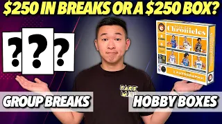 I spent $250 on a HOBBY BOX and $250 on GROUP BREAKS... which was better??? 🤔🔥